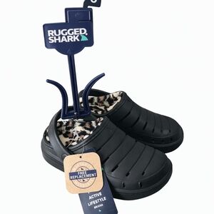 Kids Black Clogs